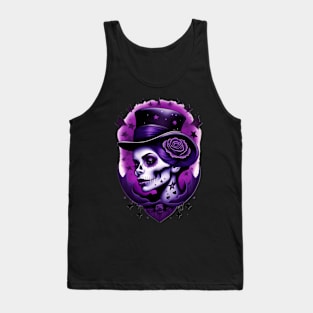 Calavera- Morada 06 Tank Top